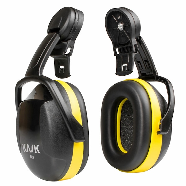 Kask SC2 Yellow Ear Defenders (fits Super Plasma & Zenith Helmets) 38147 - main